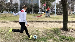 【サッカー神業】公園でデキるスーパープレイ集 Soccer Super play in the park 篇