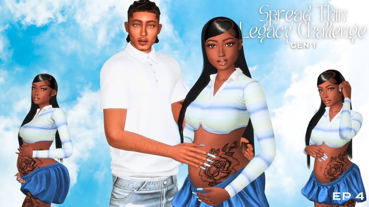 Maternity Pics & Red Flags | Spread Thin Legacy Challenge | Gen 1 Ep 4 | A Sims 4 Lets Play