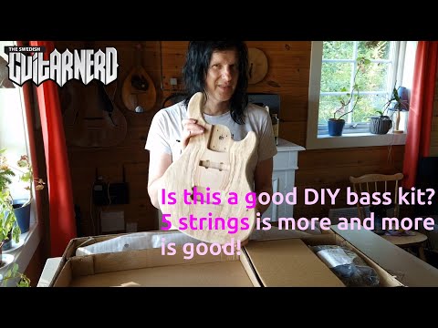 Rocktile JB5/JBH5 diy 5-string bass kit - unboxing and first impressions