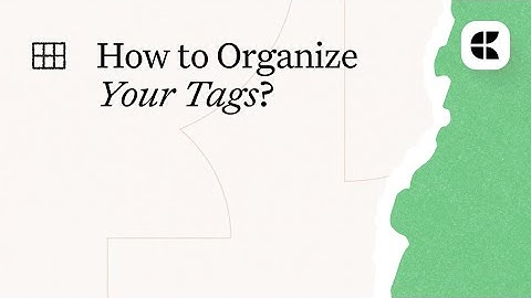 Craft Tags Essentials: pin, filter, and find anything fast