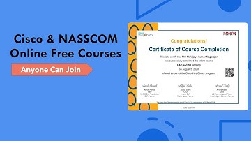 Cisco and NASSCOM Online Free Courses