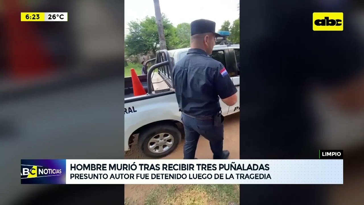 Mataron a puñaladas a un hombre en Limpio: presunto autor ya está detenido