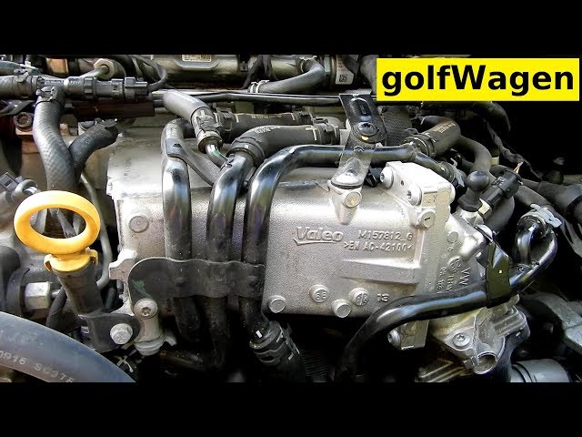 VW Golf 7 thermostat locate 