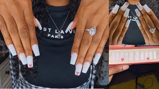 PRESS ON NAILS : HOW TO apply | ACRYLIC PRESS ON NAILS😍💅🏽