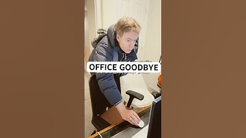 The nervous goodbye - a classic of the “anxious office worker” repertoire.