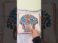 museum art 🖼️ to punch needle pillow! 🪡🧶🛏️ #shorts