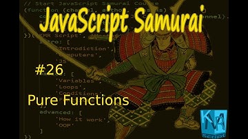[Arabic] JavaScript Samurai #26- Pure Functions - جافاسكربت ساموراي - الدوال النقية