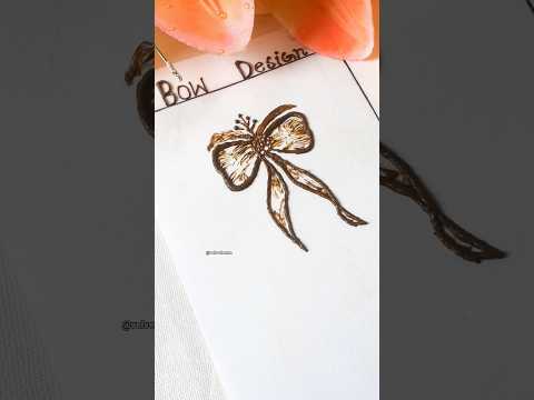 Mehandi Bow Design🎀 | #viral #trending #henna