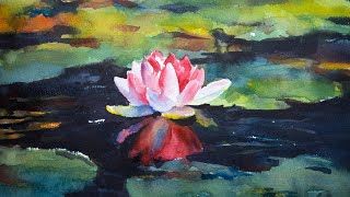 Watercolor painting waterlily using Meeden rough paper by Yong Chen 4,182 views 2 months ago 1 hour, 1 minute
