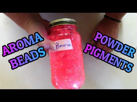 Car freshie tutorial: Mix the mica powder with the aroma beads 🌟 06 R