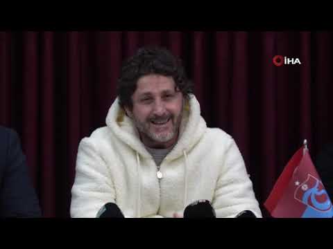 Trabzonspor teknik direktörü Fatih Tekke, açıklamalarda bulunuyor