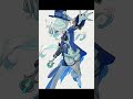 【原神】フリーナ イラストメイキング【clip studio】#shorts #clipstudio #原神 #genshinimpact #illustrationmaking