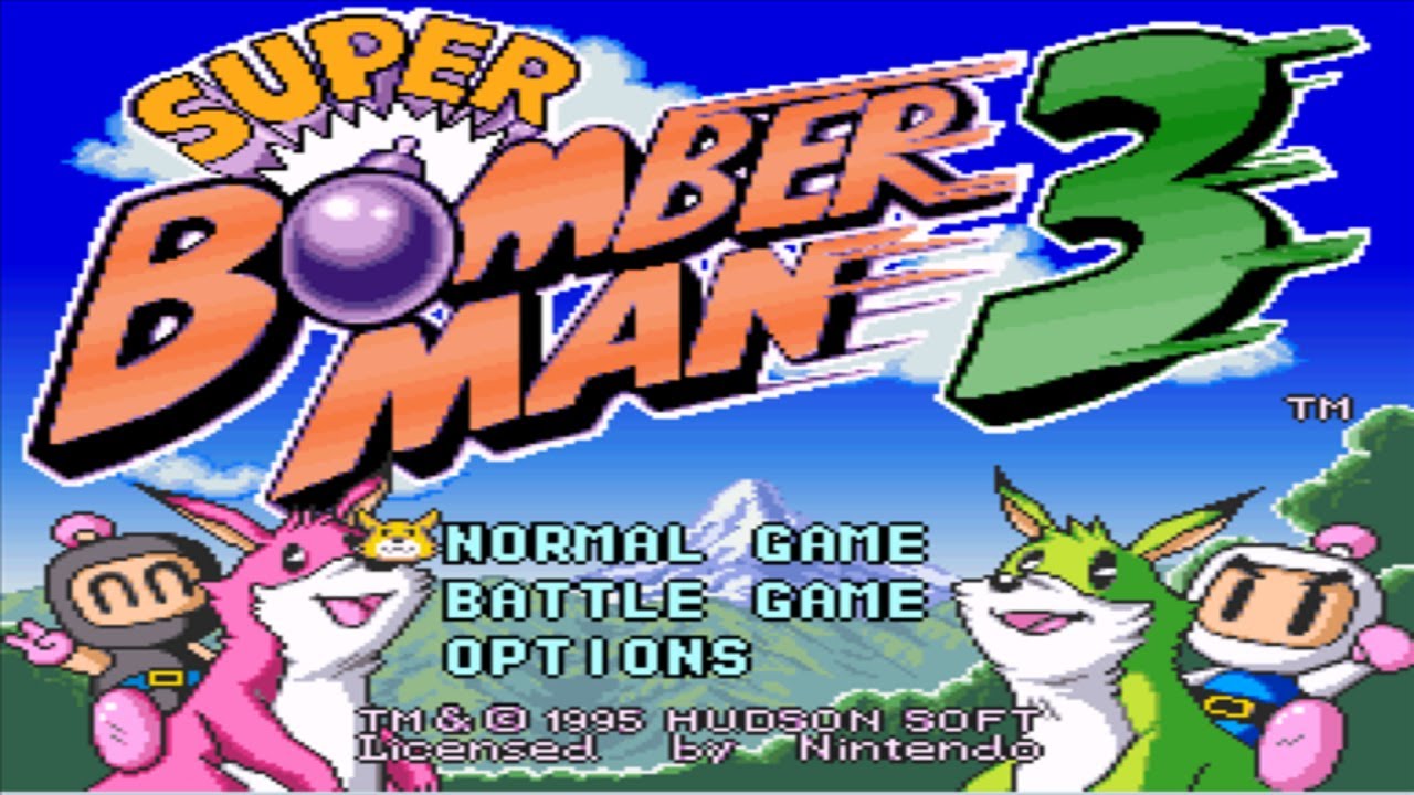 Super Bomberman 4 (1996) (SNES) (Emulador Snes9X) Playthrough-HD 