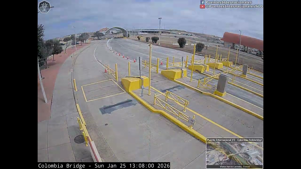 2026 01 25   Puente Internacional 3 viendo hacia Laredo, Texas