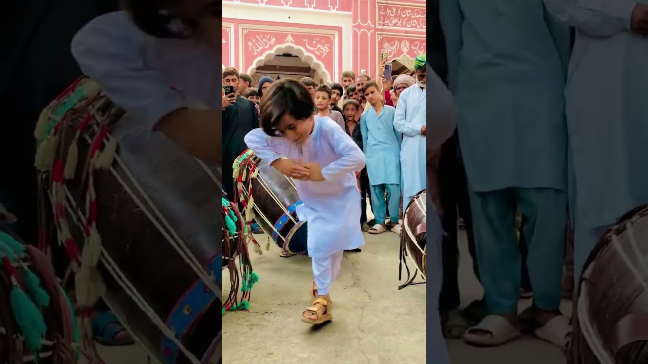Dhol punjabi little kid very beautiful dance on dhol#shorts