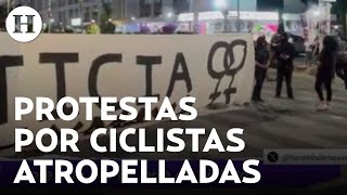 Caso Maya y Renata: manifestantes bloquean y destrozan Metrobús Tlatelolco por muerte de ciclista