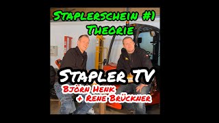Stapler TV   Staplerschein, Voraussetzungen, Theorie, Prüfung  mit Björn Henk und Rene Brückner