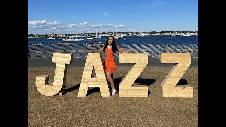 Surrounded by my fellow jazz artists at Newport Ja...