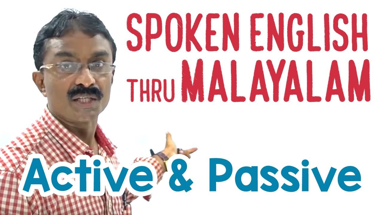 Spoken English through Malayalam Active & Passive Learn English