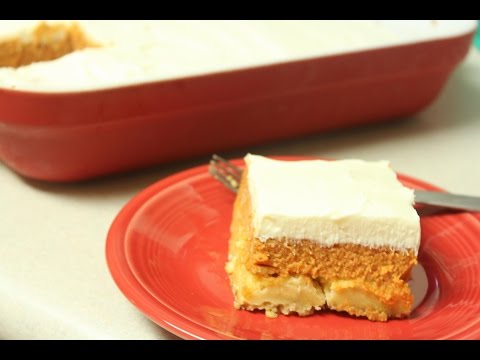 Pumpkin Crunch / Dump Cake with Cream Cheese Frosting