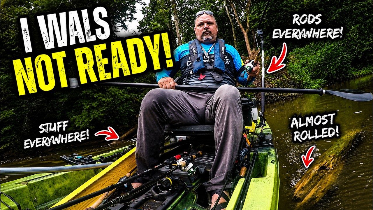 Lake Fisherman Tries River Fishing… It Gets CHAOTIC! 😂