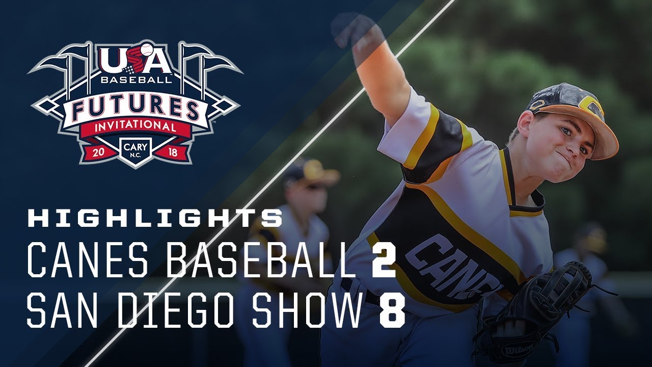11U Futures Invitational Canes Baseball vs. San Diego Show Highlights