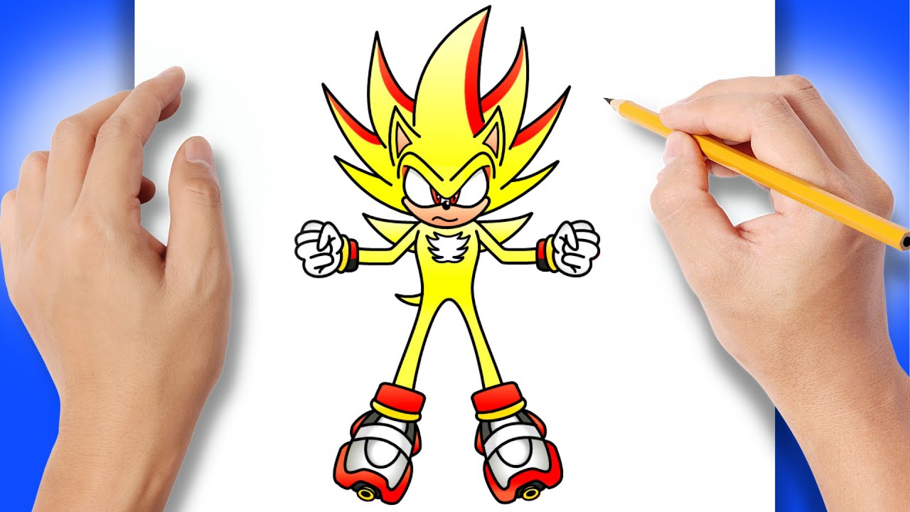 Como DESENHAR o SUPER SILVER do SONIC - Como DIBUJAR a SUPER