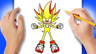 Como DESENHAR o HYPER SHADOW - Como DIBUJAR a HYPER SHADOW - How to DRAW  HYPER SHADOW - Sonic 