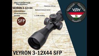 Vector Optics Veyron 3 12x44 SFP kompakt céltávcső