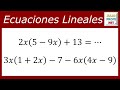 ECUACIONES LINEALES - Ejercicio 9