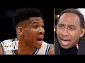 Stephen A. marvels at Giannis’ transformation, calls out Joel Embiid | First Take