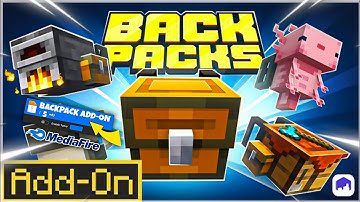 🎒✨ Survival Backpacks Addon for MCPE 1.21+ – Carry More, Explore Further! 🌍🪵