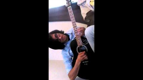 Playing guitar to "Awkward" by Tyler, The Creator