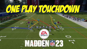 BEST ONE PLAY TOUCHDOWN IN MADDEN 23! (All coverage beater)