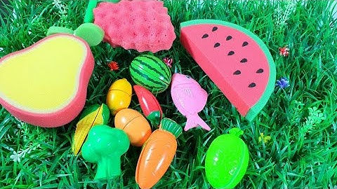 Satisfying video Asmr/Slicing plastic carrots, broccoli, watermelon /#asmr #trending #viral