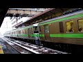 JR千歳線　新札幌駅　普通列車千歳行到着風景 の動画、YouTube動画。