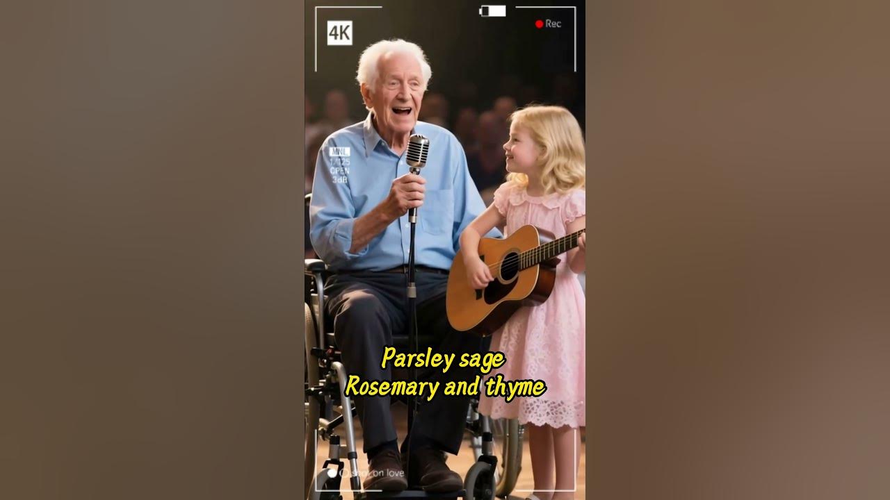 Grandfather sings, granddaughter accompanies, reminiscing about the deceased grandmother #folksouls