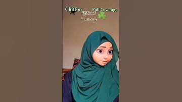 Chiffon without innercap Full Coverage hijab tutorial #hijabstyle #ytshorts #shorts #tiktok