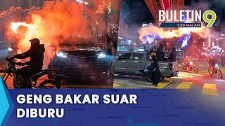 Polis Buru Geng Bakar Suar Atas Pikap Di Bukit Bintang (B9)
