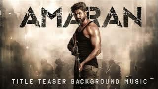 Amaran Title Teaser BGM | Sivakarthikeyan | BGM Master