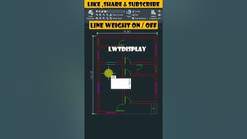 Line Weight in AutoCAD #shorts #autocad