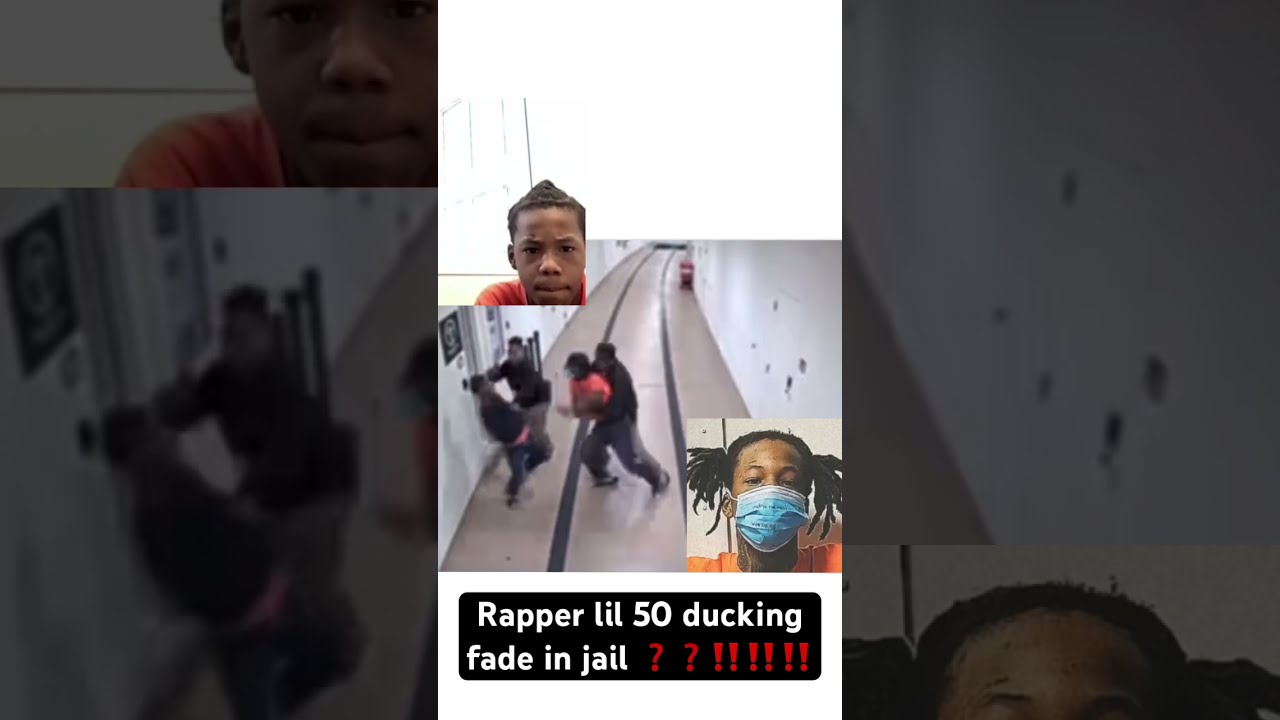 Was He Ducking Or The Guards Saved Him Lil50 Fighting Jail Opps Fybjmane