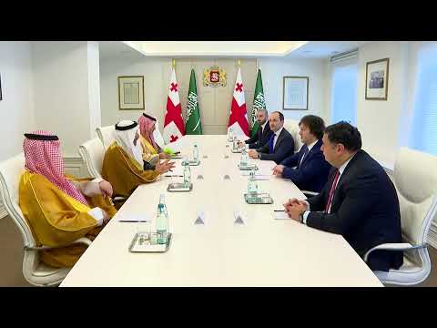 პრემიერ-მინისტრი ირაკლი კობახიძე საუდის არაბეთის სამეფოს ინვესტიციების მინისტრს შეხვდა