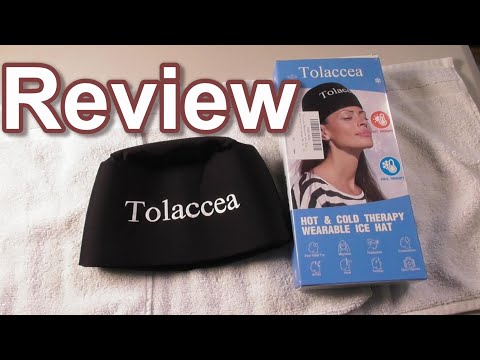 Ice Hat ICE CAP Migraine Relief Headache Relief Hot Cold Therapy by Tolaccea REVIEW