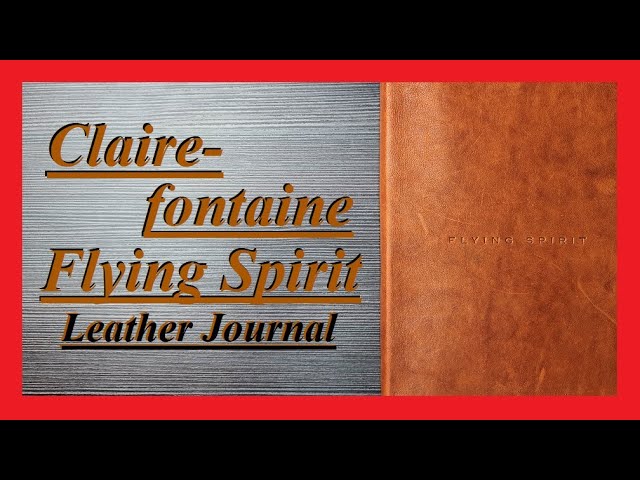 Clairefontaine 102512C - Driehoekig Etui van Flying Spirit - 18x4x4 cm - Glad lamsleer - Zwart