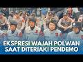REAKSI WAJAH-WAJAH MOMEN POLWAN BANDUNG Saat Berhadapan Dengan Kritikan Demonstran Mahasiswa