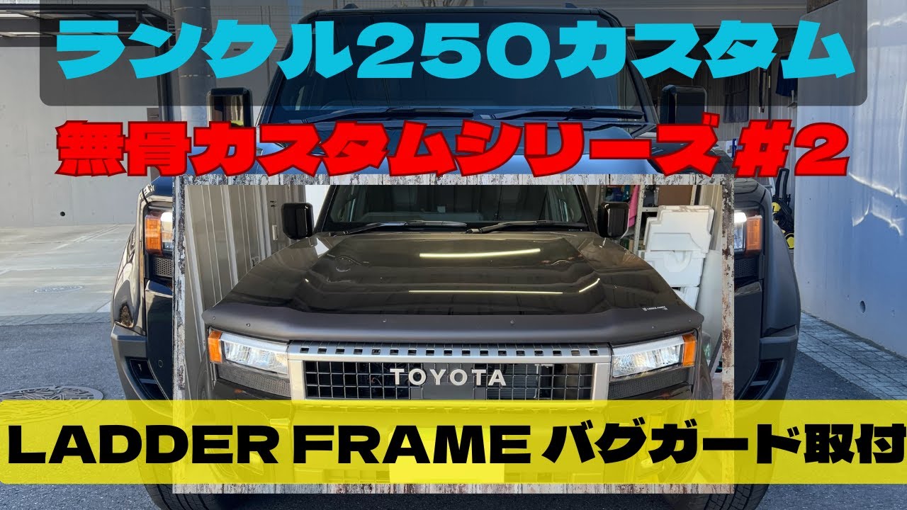 ランクル250 バグガードLADDER FRAME チッピング塗装