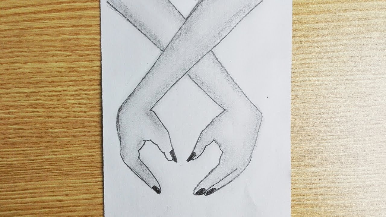 How to draw Lovely Hands with pencil sketch - YouTube