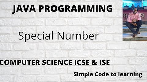 Java Program To  Check  Number Is Special Number Or  Not (Hindi)