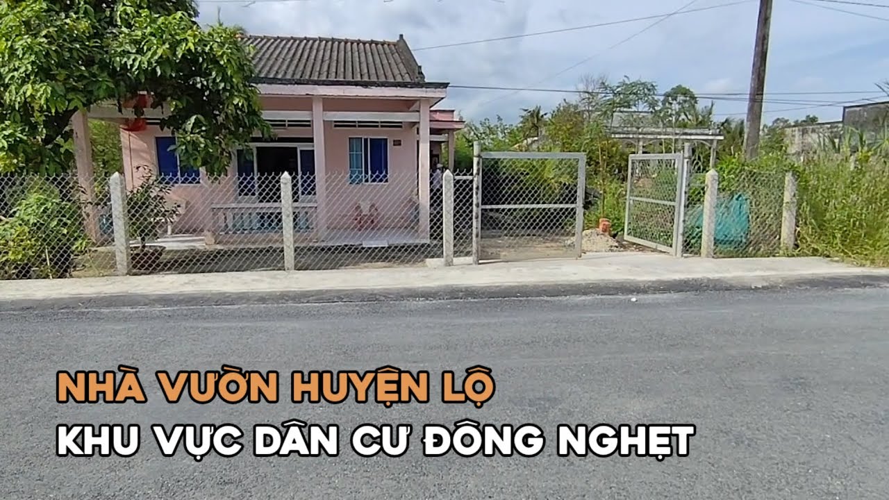 Ms 0842 Nhà vườn huyện lộ có 200 thổ cư xã Phước Trung Gò Công